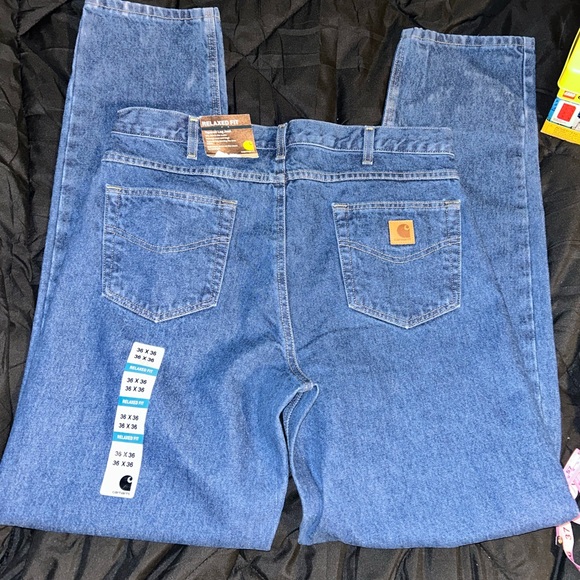 Carhartt Men's Relaxed Fit Jeans - Classic Blue - Picture 3 of 10